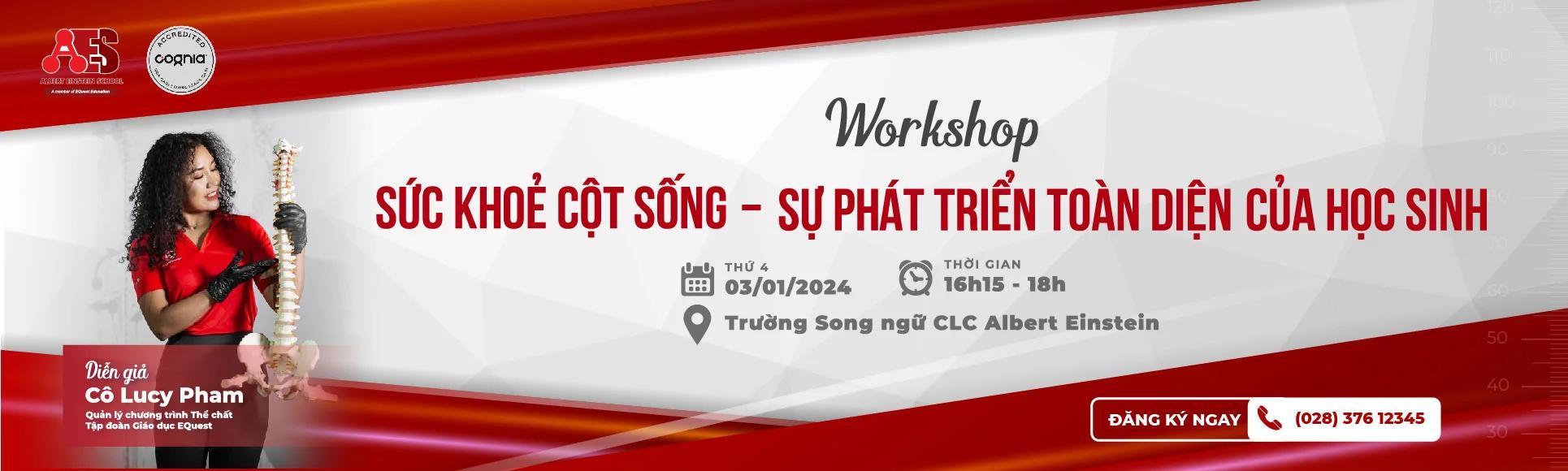  Workshop Sức Khỏe Cột Sống & Phát Triển Toàn Diện của Học Sinh