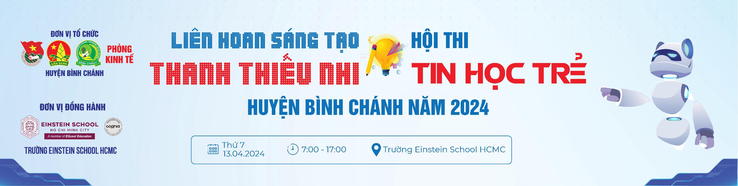 ESH VINH DỰ ĐĂNG CAI TỔ CHỨC HỘI THI TIN HỌC TRẺ CẤP HUYỆN BÌNH CHÁNH 2024! 