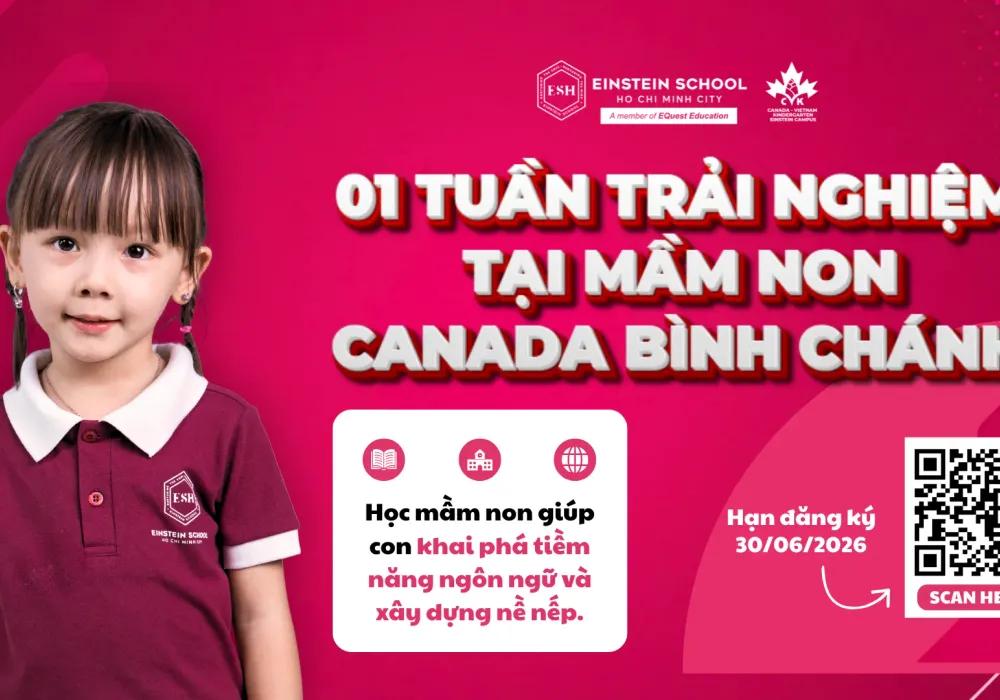 1 TUẦN TRẢI NGHIỆM MIỄN PHÍ TẠI MẦM NON CVK BÌNH CHÁNH