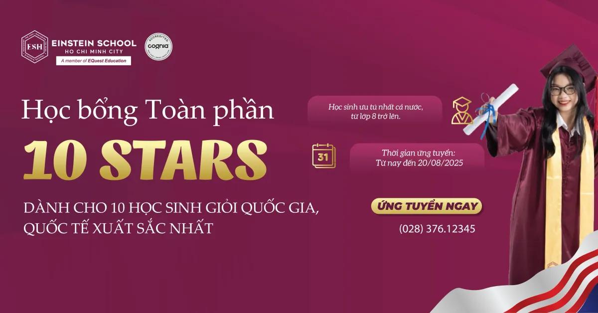 Học bổng toàn phần 10 STARS