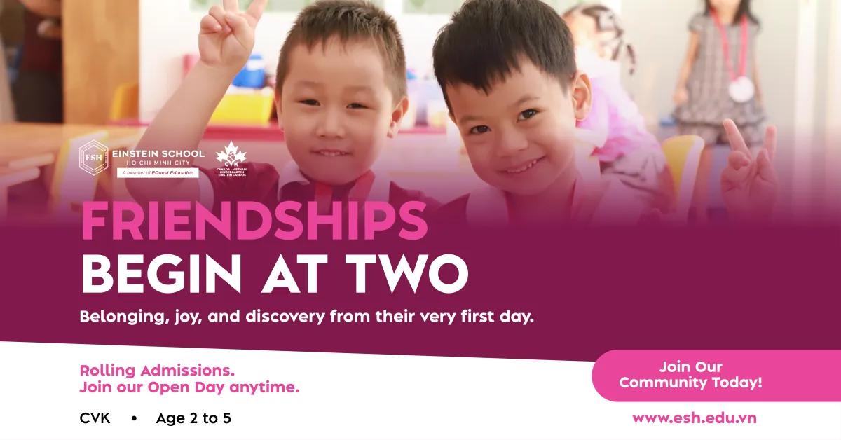 TÌNH BẠN BẮT ĐẦU TỪ KHI CON LÊN HAI