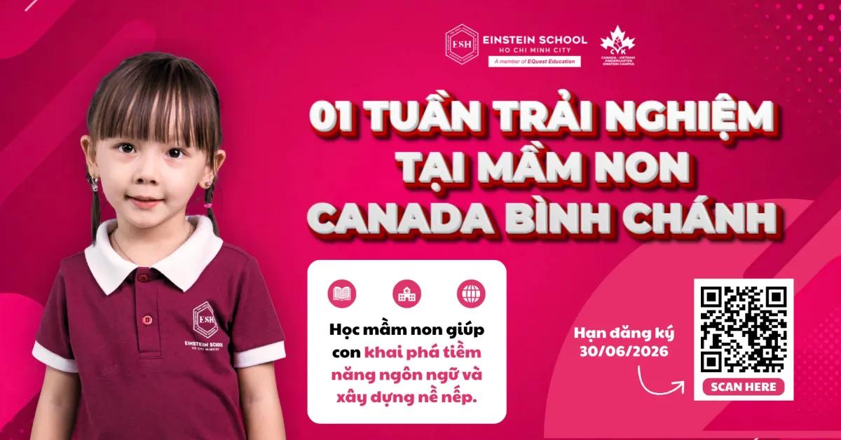 1 TUẦN TRẢI NGHIỆM MIỄN PHÍ TẠI MẦM NON CVK BÌNH CHÁNH