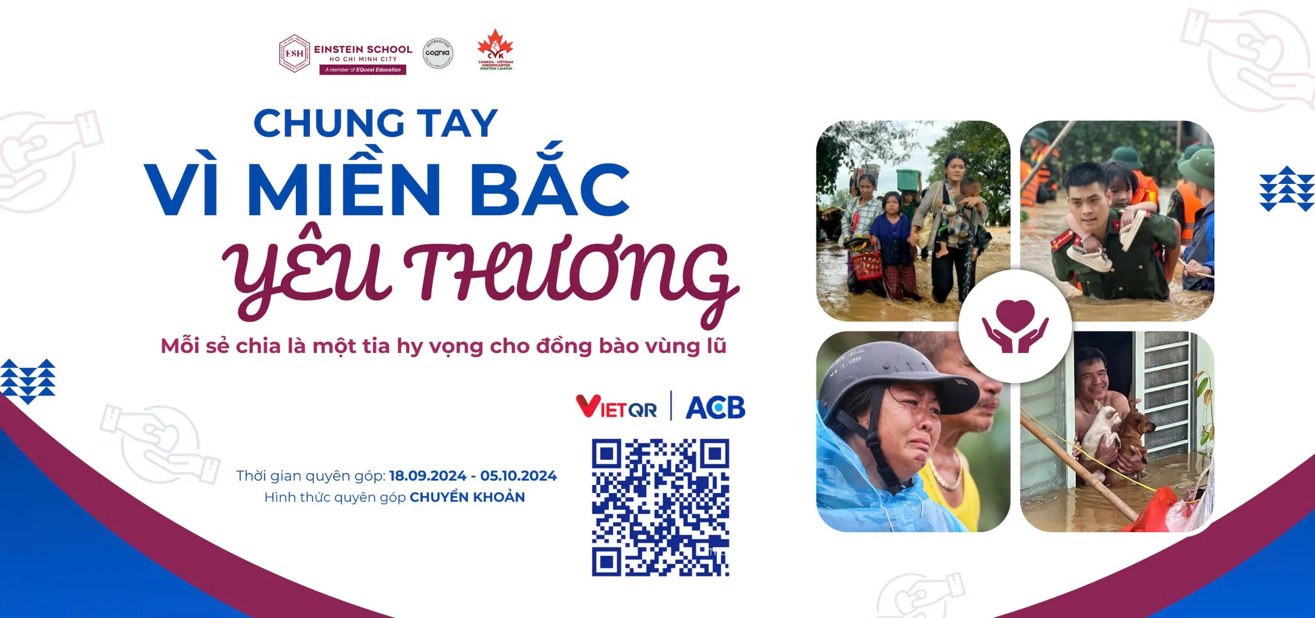 Chung tay hướng về miền Bắc – Góp sức giúp đồng bào vượt qua bão lũ