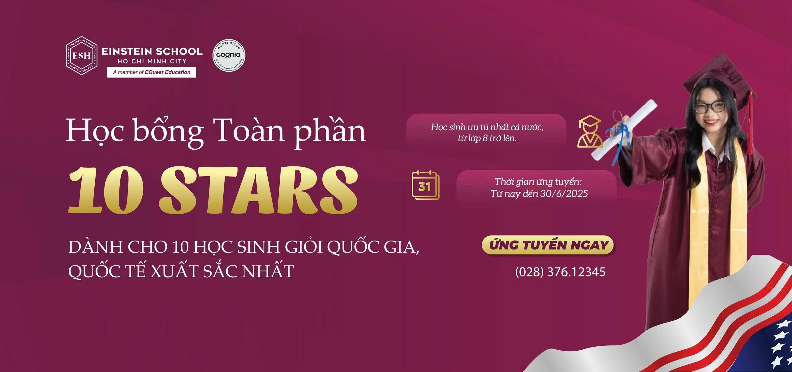 Học bổng toàn phần 10 STARS