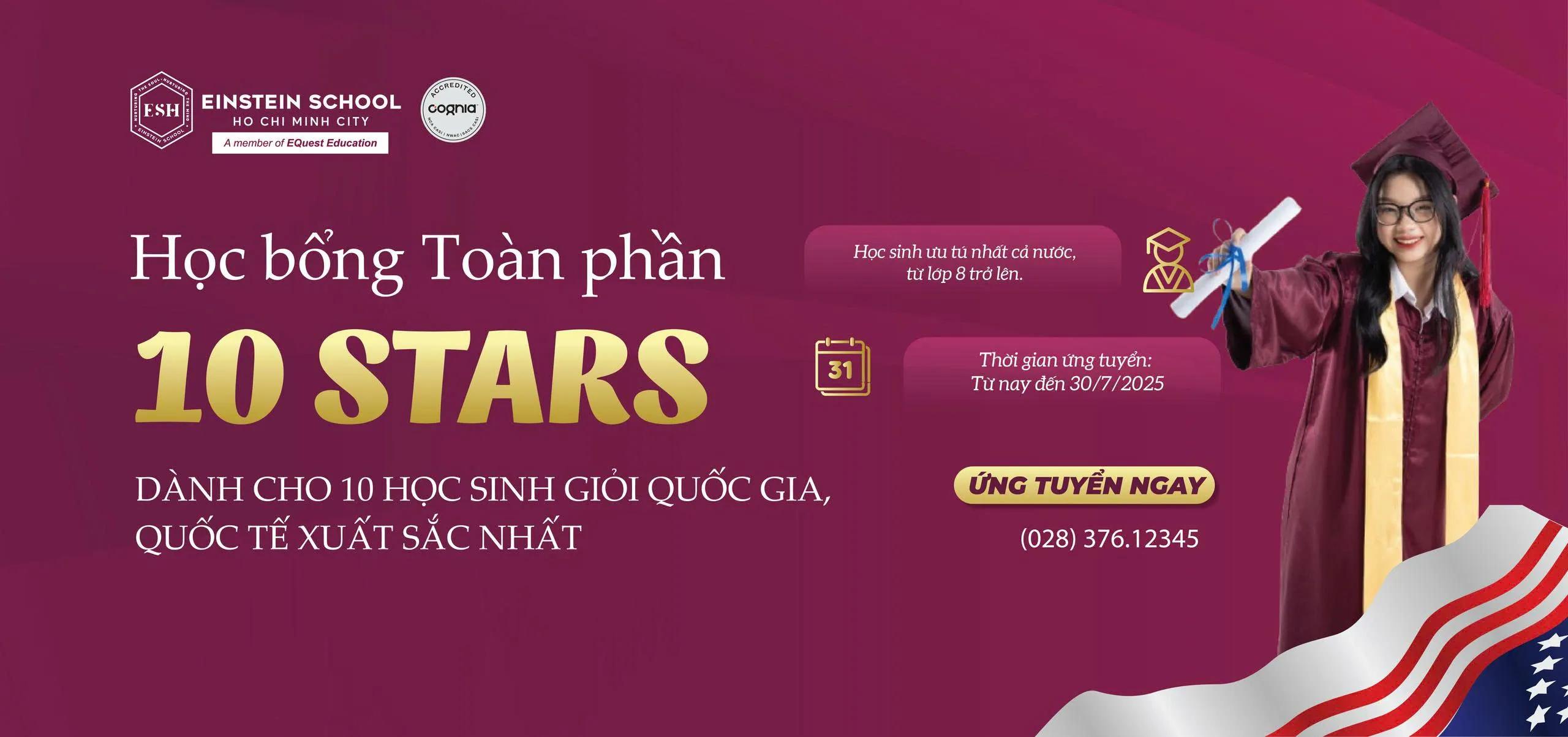 Học bổng toàn phần 10 STARS