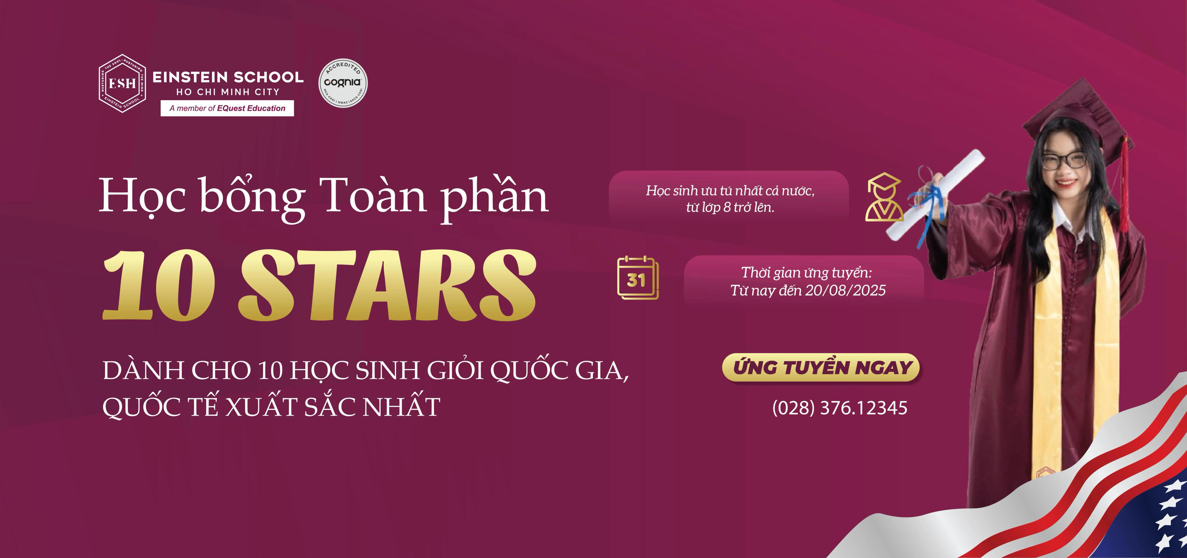 Học bổng toàn phần 10 STARS