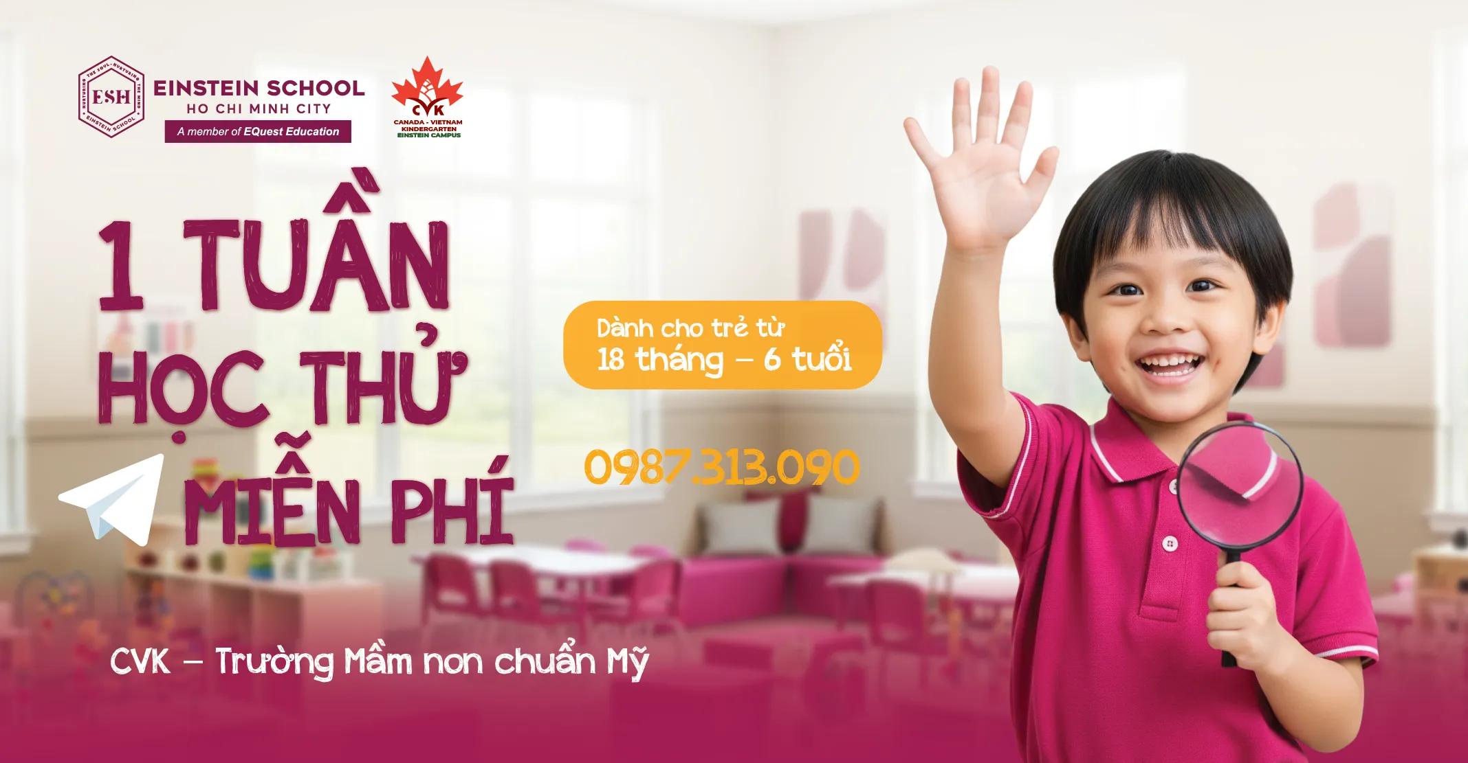 CHƯƠNG TRÌNH ƯU ĐÃI HỌC THỬ MIỂN PHÍ 1 TUẦN - KHỐI MẦM NON
