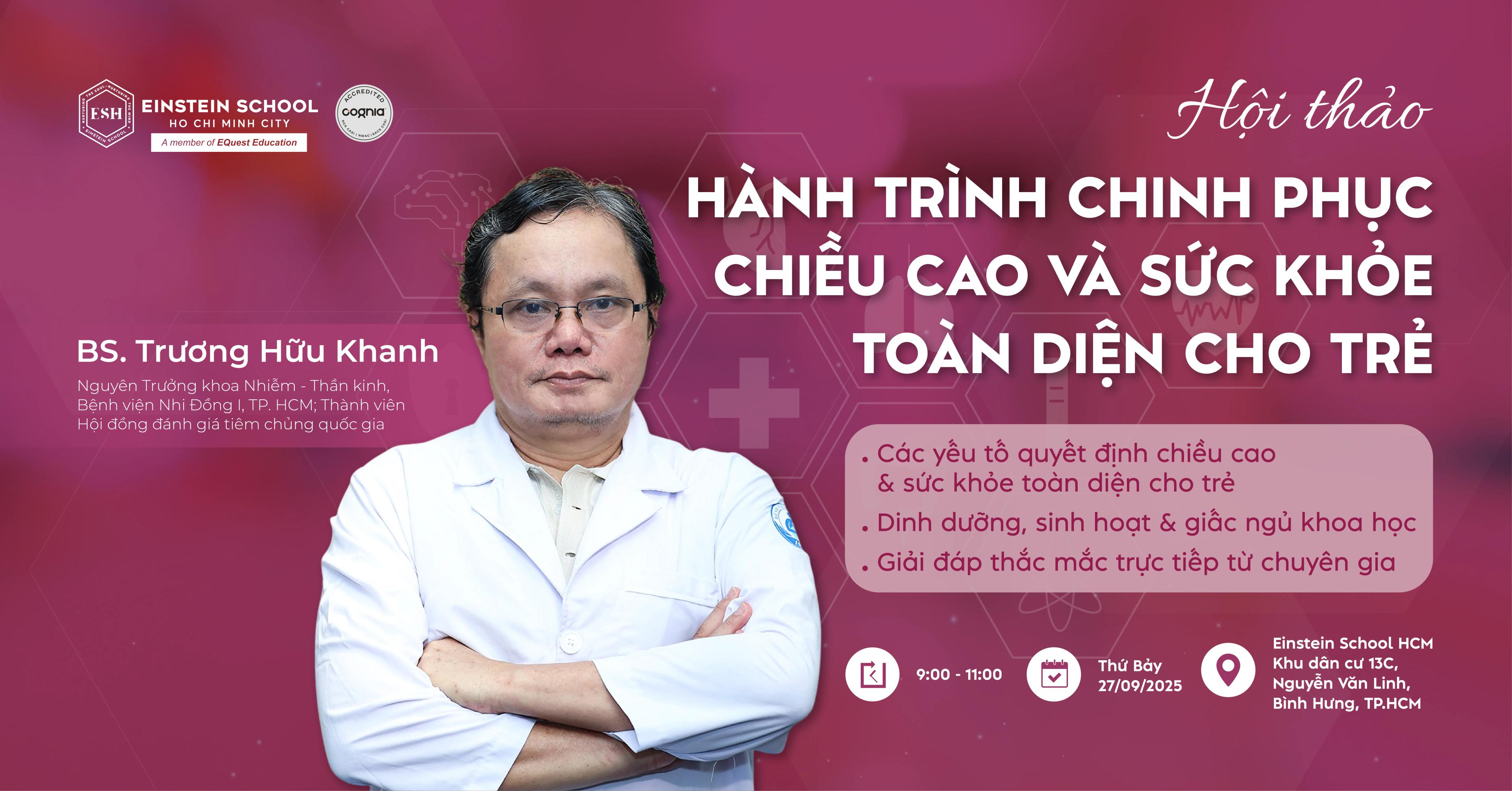 Hội Thảo Dinh Dưỡng “Hành Trình Chinh Phục Chiều Cao Và Sức Khỏe Toàn Diện Cho Trẻ” 