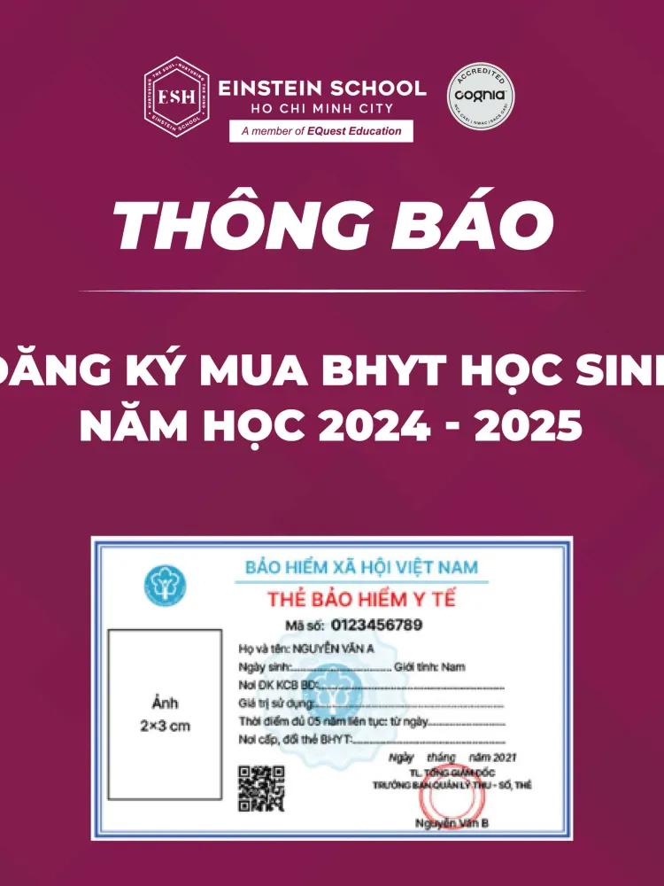 Huớng dẫn đăng ký mua BHYT học sinh năm học 2024 - 2025