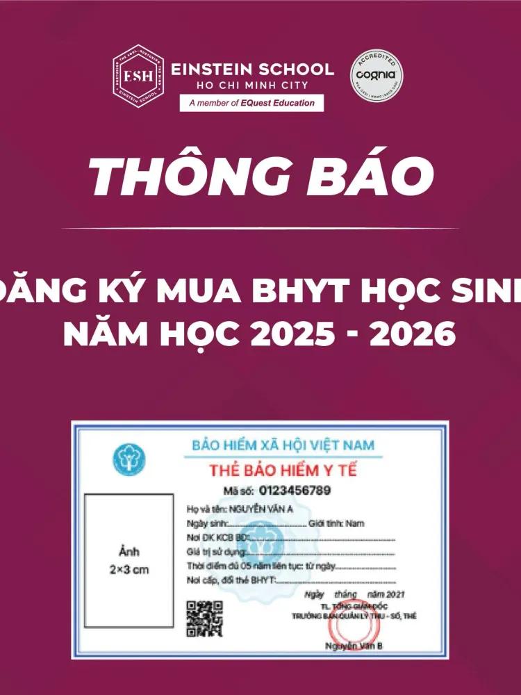 Huớng dẫn đăng ký mua BHYT học sinh năm học 2025 - 2026