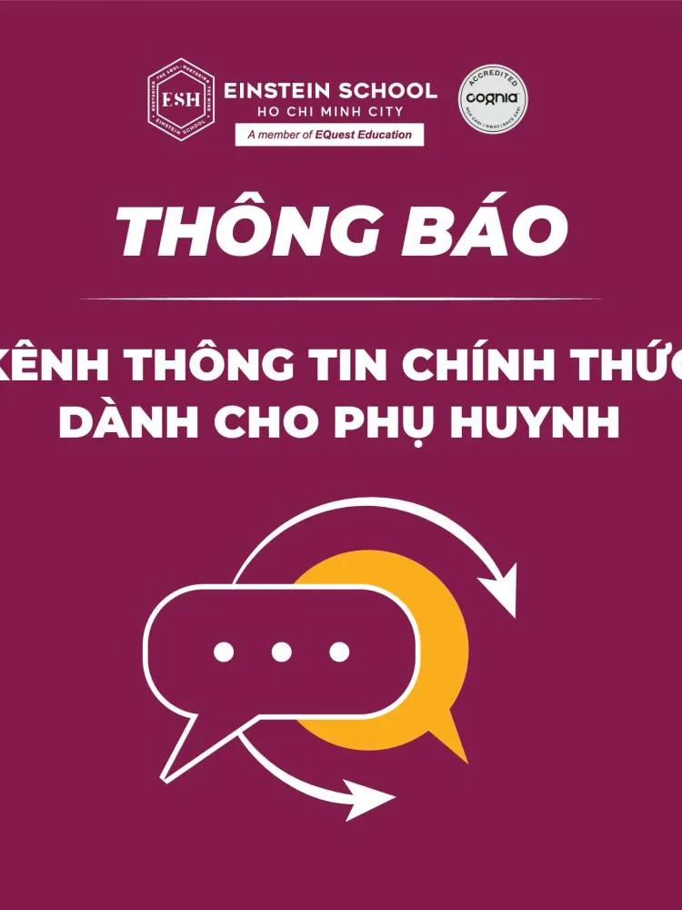 Kênh thông tin chính thức dành cho phụ huynh