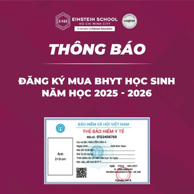 Hướng dẫn đăng ký mua BHYT học sinh năm học 2025 - 2026
