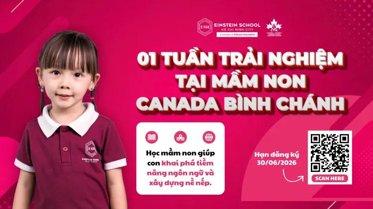 1 TUẦN TRẢI NGHIỆM MIỄN PHÍ TẠI MẦM NON CVK BÌNH CHÁNH