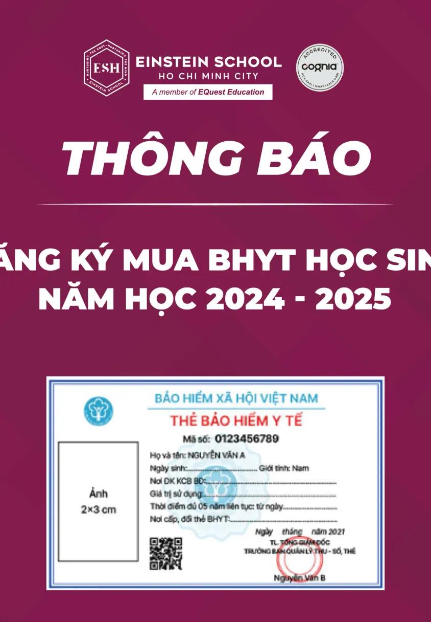 Huớng dẫn đăng ký mua BHYT học sinh năm học 2024 - 2025